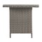 Alaterre Furniture Asti All-Weather Wicker Outdoor 30"H  Dining Table with Glass Top AWWF05FF - alternate 5